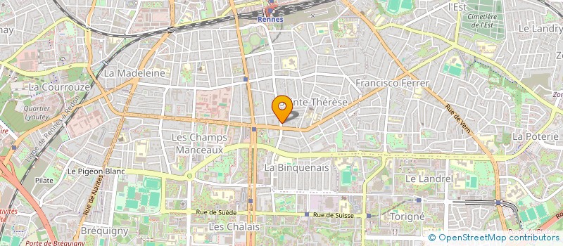 localisation de l'entreprise ASSOCIATION POZ  RENNES