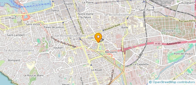 localisation de l'entreprise ASSOCIATION PRADEVI 13 à MARSEILLE