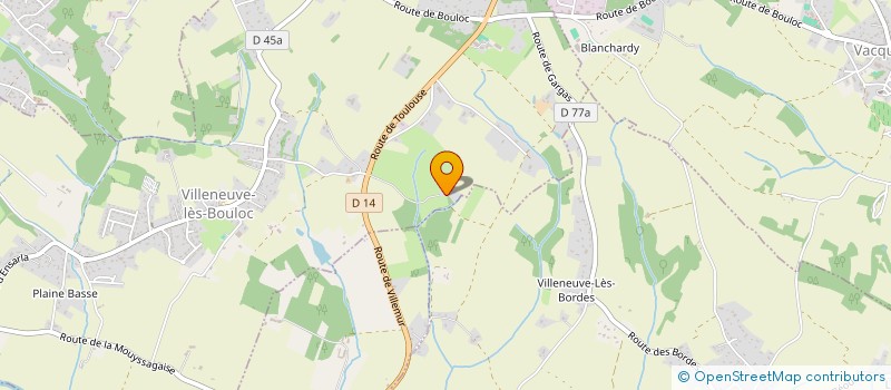 localisation de l'entreprise ASSOCIATION PRAKSYS  VILLENEUVE-LES-BOULOC