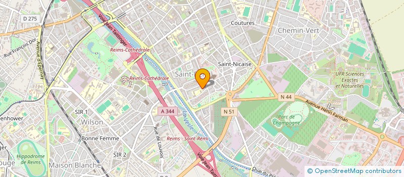 localisation de l'entreprise ASSOCIATION PRANA  REIMS