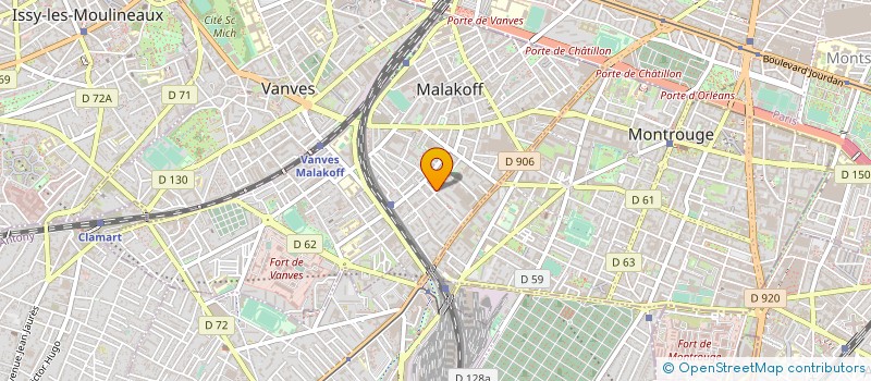 localisation de l'entreprise ASSOCIATION PRATIQUES ET LES EDITIONS DE LA MEDECINE UTOPIQUE  MALAKOFF