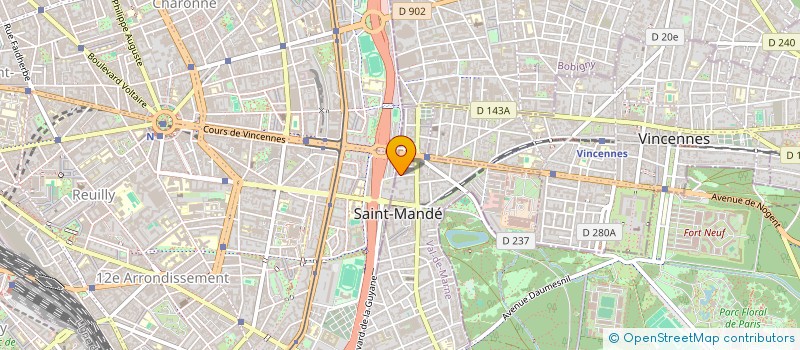 localisation de l'entreprise ASSOCIATION PRAXIS à SAINT-MANDE