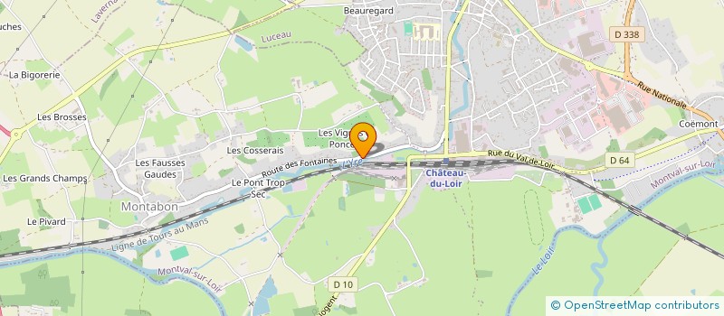 localisation de l'entreprise ASSOCIATION PRAXIS  MONTVAL-SUR-LOIR