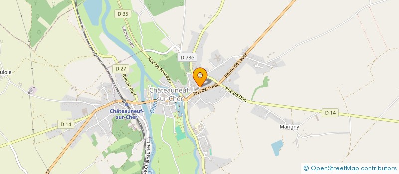 localisation de l'entreprise ASSOCIATION PRDICARE  CHATEAUNEUF-SUR-CHER