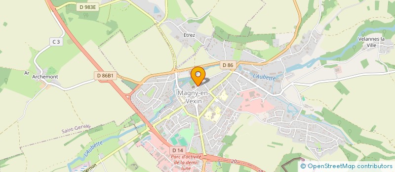 localisation de l'entreprise ASSOCIATION PRESENCE à MAGNY-EN-VEXIN