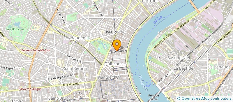 localisation de l'entreprise ASSOCIATION PRESENCE VERTE 16-17-33 à BORDEAUX