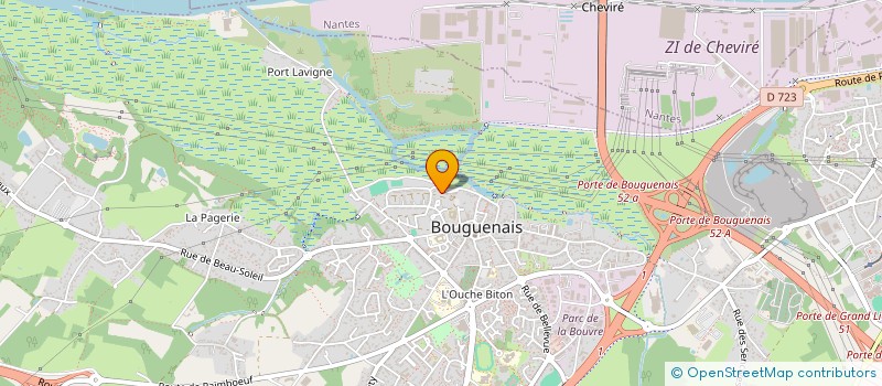 localisation de l'entreprise ASSOCIATION PREVENTION - INFORMATION - CONSEIL - EDUCATION à BOUGUENAIS