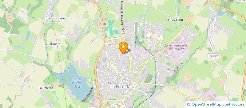 localisation de l'entreprise ASSOCIATION PREVERT'SPORTS à LA FERTE MACE