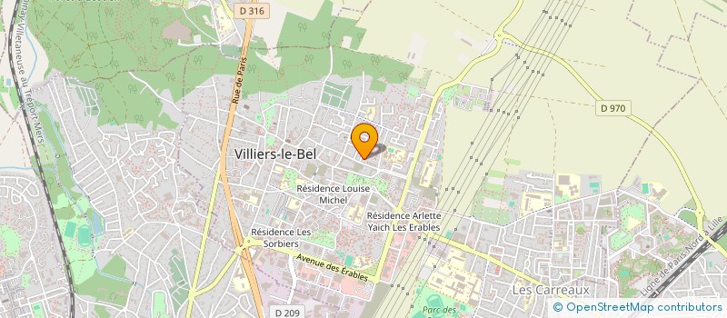 localisation de l'entreprise ASSOCIATION PREVOYANCE VILLIERS LE BEL  VILLIERS-LE-BEL