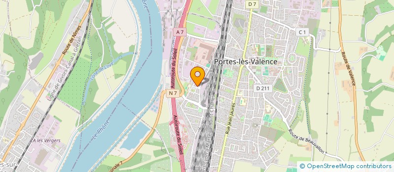 localisation de l'entreprise ASSOCIATION PRIMATE  PORTES-LES-VALENCE