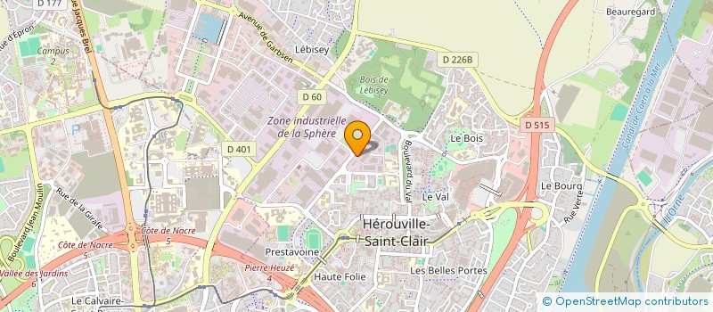 localisation de l'entreprise ASSOCIATION PRIMEVERE à HEROUVILLE-SAINT-CLAIR
