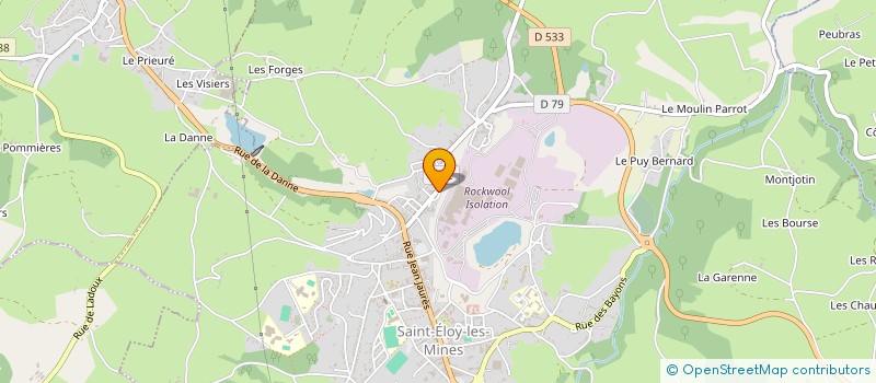 localisation de l'entreprise ASSOCIATION PROD'ACTEURS EN COMBRAILLES  SAINT-ELOY-LES-MINES