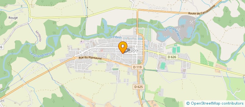 localisation de l'entreprise ASSOCIATION PROFESSIONNELS DE SANTE DU PAYS DE MIREPOIX (APSPM) à MIREPOIX