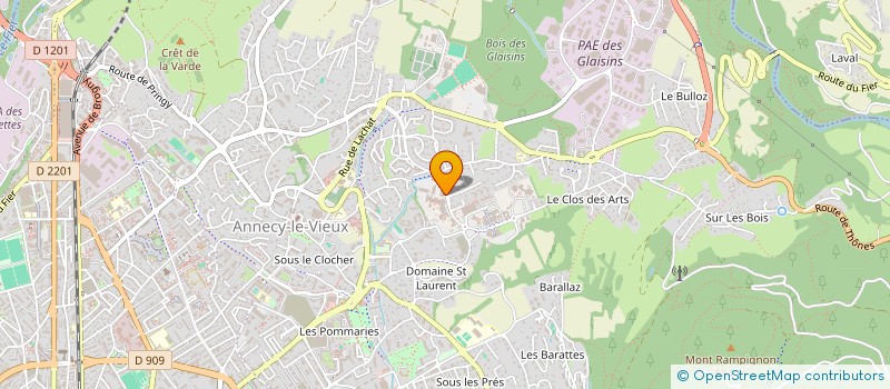 localisation de l'entreprise ASSOCIATION PROGECTION à ANNECY