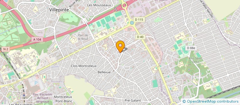 localisation de l'entreprise ASSOCIATION PROJET AFRIQUE  VILLEPINTE