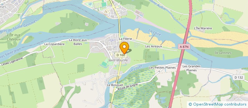 localisation de l'entreprise ASSOCIATION PROJET BOIS ROBERT 49 (APBR49) à LES PONTS-DE-CE