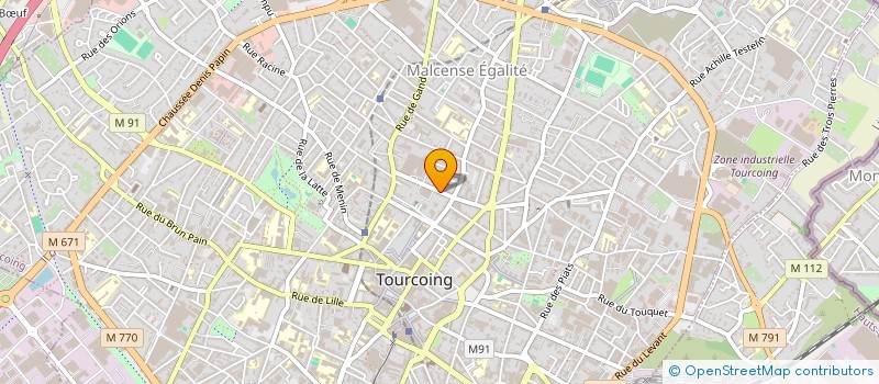 localisation de l'entreprise ASSOCIATION PROJET COOP FUNERAIRE 59  TOURCOING