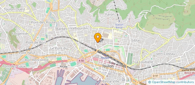 localisation de l'entreprise ASSOCIATION PROJET DE VIE POUR PERSONNES FRAGILISEES à TOULON