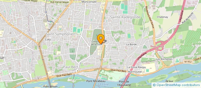 localisation de l'entreprise ASSOCIATION PROJET ENTREPRISE à TOURS