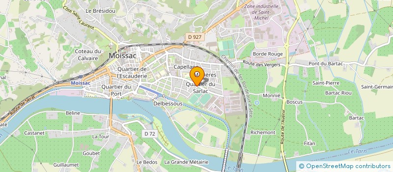 localisation de l'entreprise ASSOCIATION PROMARBO à MOISSAC