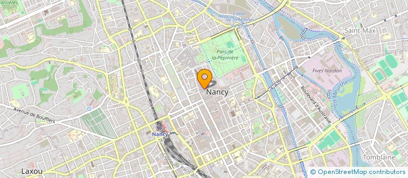 localisation de l'entreprise ASSOCIATION PROMO PAPIER RECYCLE LORRAIN  NANCY