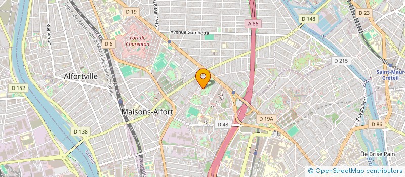 localisation de l'entreprise ASSOCIATION PROPAGANDE  MAISONS-ALFORT