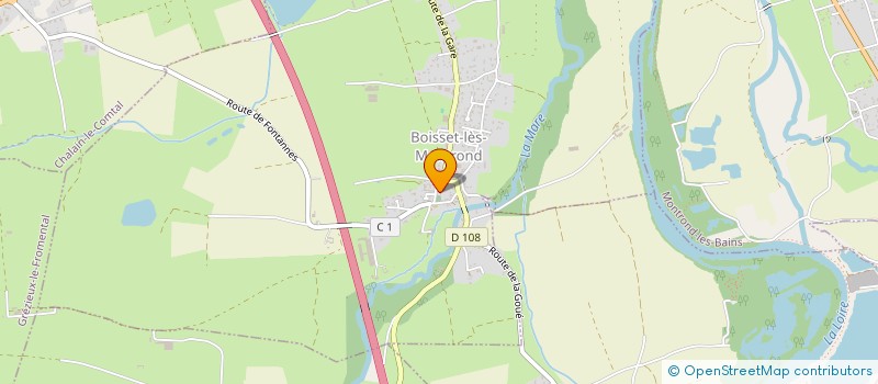 localisation de l'entreprise ASSOCIATION PROTECTION ANIMALE GENTIANE ET COOKIE  BOISSET-LES-MONTROND