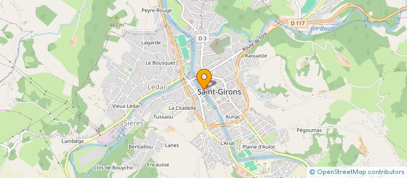 localisation de l'entreprise ASSOCIATION PROTECTION CIVILE DE L'ARIEGE A.P.C. 09 à FOIX