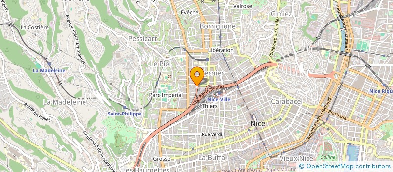 localisation de l'entreprise ASSOCIATION PROTECTRICE ENFANCE ET ADULT à NICE