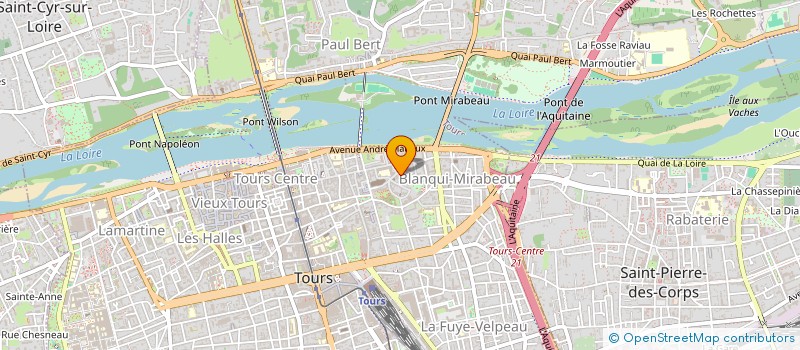 localisation de l'entreprise ASSOCIATION PROTESTANTE RENCONTRE AMITIE  TOURS