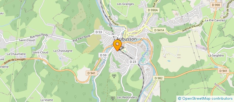 localisation de l'entreprise ASSOCIATION PROXYMA à AUBUSSON