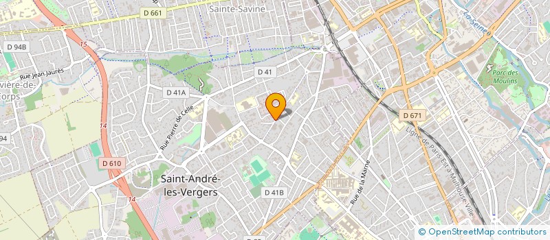 localisation de l'entreprise ASSOCIATION PSY. ATHENA  SAINT-ANDRE-LES-VERGERS