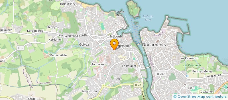 localisation de l'entreprise ASSOCIATION PSYCHE  DOUARNENEZ