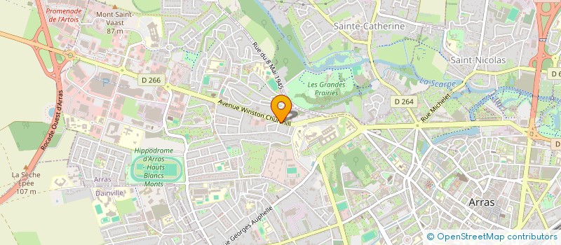 localisation de l'entreprise ASSOCIATION PSYCHIATRIQUE ARRAS-NORD à ARRAS