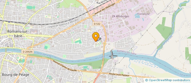 localisation de l'entreprise ASSOCIATION PUISSANCE DANCING  ROMANS-SUR-ISERE