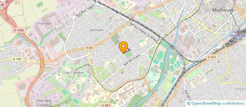 localisation de l'entreprise ASSOCIATION PULS ' RADIO à MULHOUSE