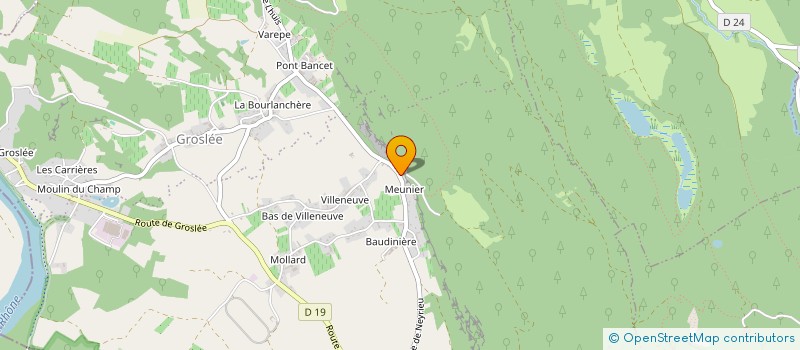 localisation de l'entreprise ASSOCIATION PUZZLE  GROSLEE-SAINT-BENOIT