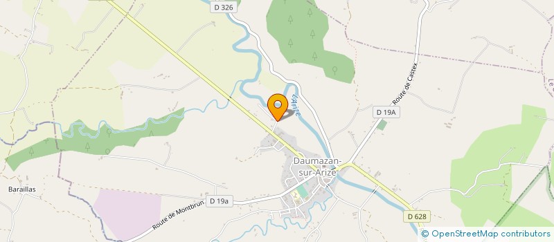 localisation de l'entreprise ASSOCIATION PYRENEENNE DE VOL A VOILE à DAUMAZAN-SUR-ARIZE