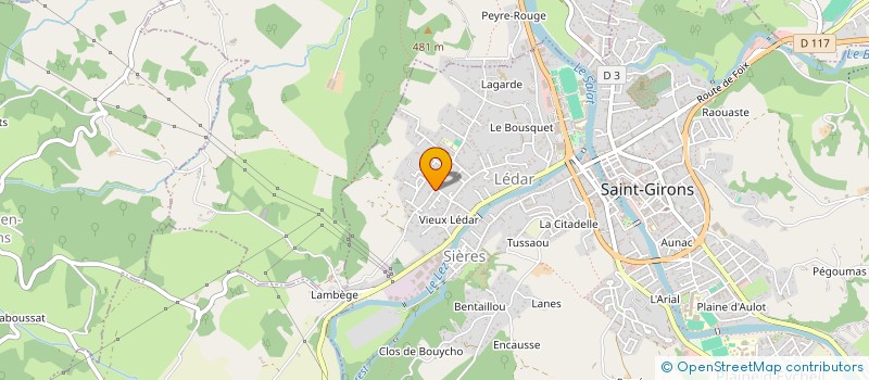 localisation de l'entreprise ASSOCIATION PYRENNEES ACCUEIL A LA FERME à SAINT-GIRONS