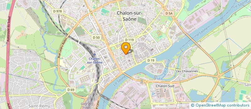 localisation de l'entreprise ASSOCIATION QI GONG 71 à CHALON-SUR-SAONE