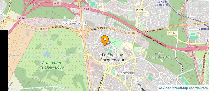 localisation de l'entreprise ASSOCIATION QI GONG TRADITIONNEL LE CHESNAY  LE CHESNAY-ROCQUENCOURT