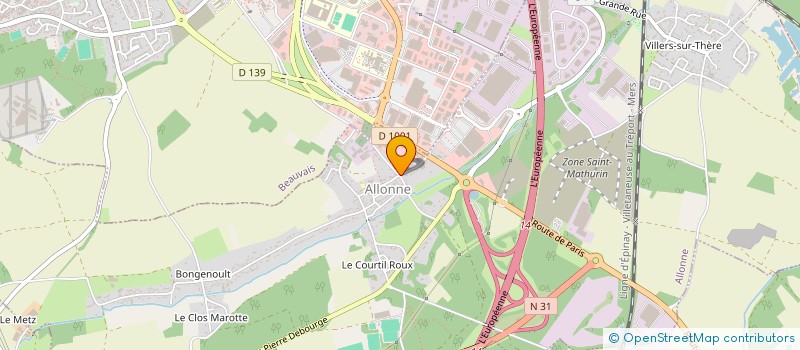 localisation de l'entreprise ASSOCIATION QUAD ET MOTO TEAM JF RACING  ALLONNE