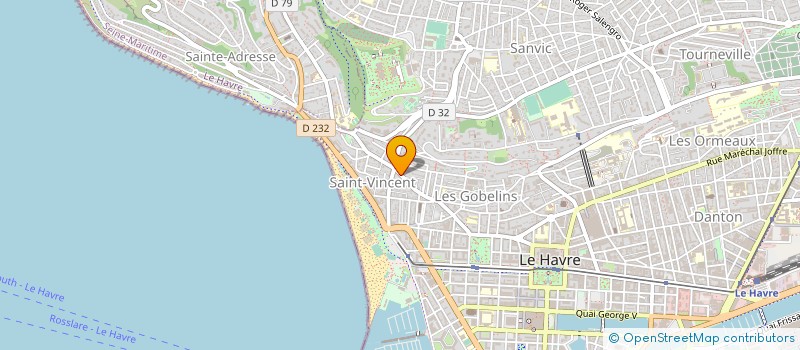 localisation de l'entreprise ASSOCIATION QUAI DES BRUMES  LE HAVRE
