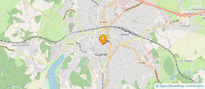 localisation de l'entreprise ASSOCIATION  QUALI 23  GUERET