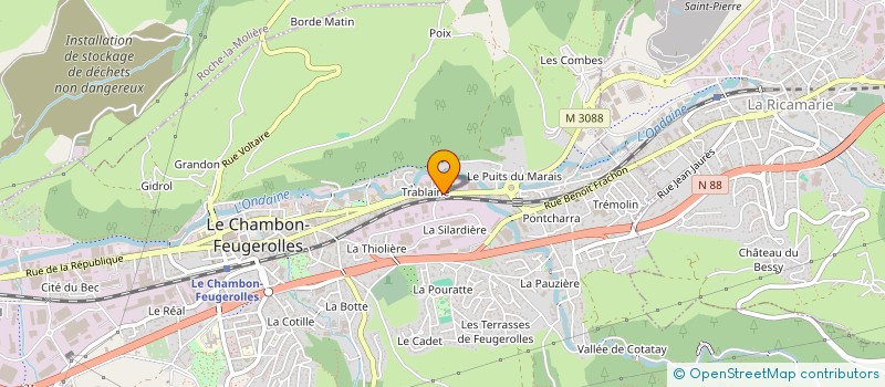 localisation de l'entreprise ASSOCIATION QUALITE ONDAINE à LE CHAMBON-FEUGEROLLES