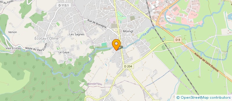 localisation de l'entreprise ASSOCIATION QUARAVISION SERVICES  MONTBRISON