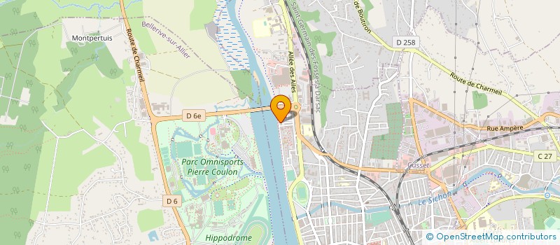 localisation de l'entreprise ASSOCIATION QUART-AILES  VICHY