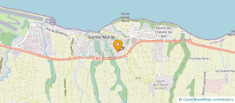localisation de l'entreprise ASSOCIATION QUARTIER DES GASPARDS à SAINTE-MARIE