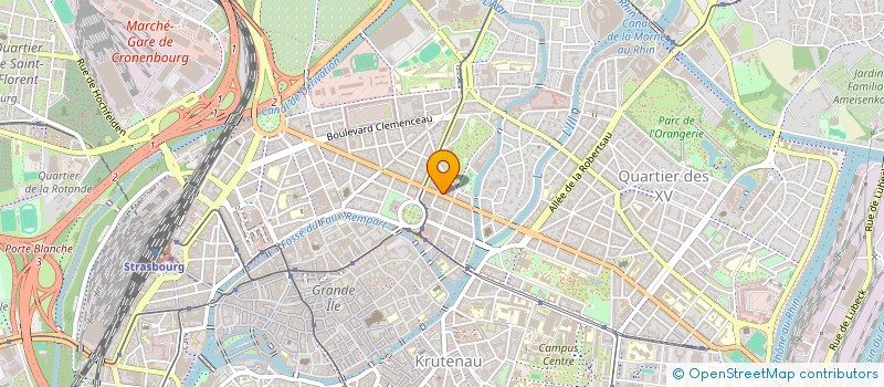localisation de l'entreprise ASSOCIATION QUARTIER VOSGES-NEUSTADT à STRASBOURG