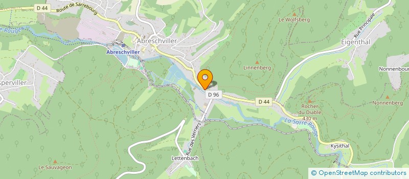 localisation de l'entreprise ASSOCIATION QUAT'NAGES  ABRESCHVILLER